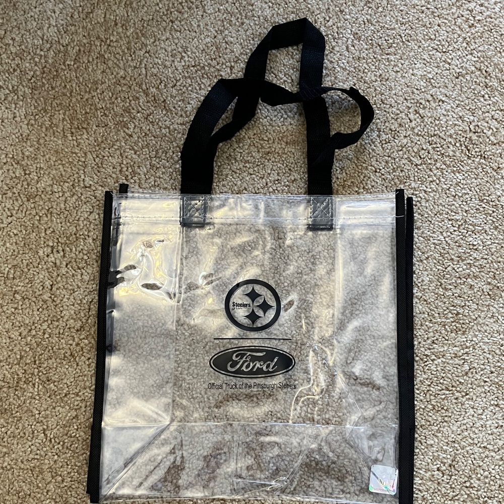 Clear Pittsburgh Steelers Stadium Bag with Ford Logo